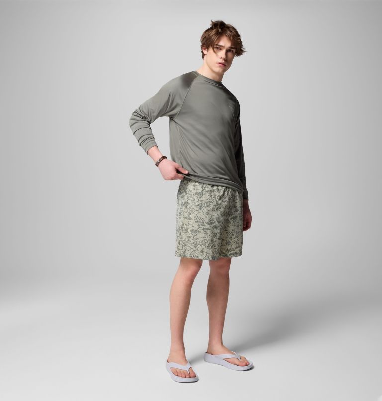 Men's PFG Super Backcast II Water Shorts, Color: Smokey Sage Marlin Chase, image 8