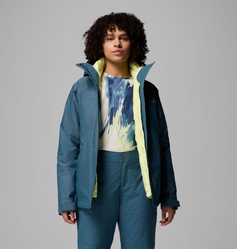 Women's Whirlibird V Interchange Jacket, Color: Everblue Cross Dye, image 9