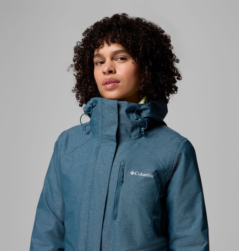 Women's Whirlibird V Interchange Jacket, Color: Everblue Cross Dye, image 11