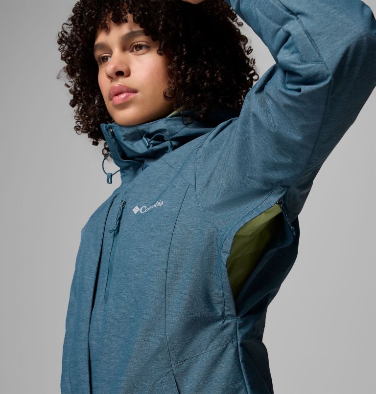 Women's Whirlibird V Interchange Jacket, Color: Everblue Cross Dye, image 12
