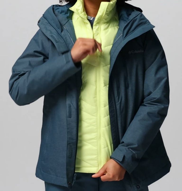 Women's Whirlibird V Interchange Jacket, Color: Everblue Cross Dye
