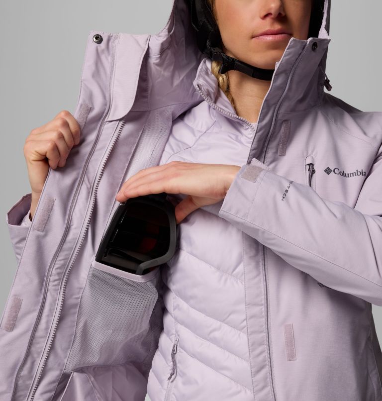 Women's Whirlibird V Interchange Jacket, Color: Lavender Pearl Cross Dye, image 8