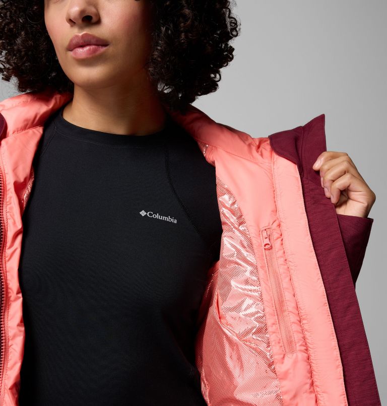 Women's Whirlibird V Interchange Jacket, Color: Rich Wine Cross Dye, image 7