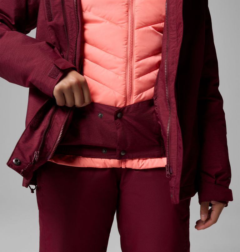 Women's Whirlibird V Interchange Jacket, Color: Rich Wine Cross Dye, image 9