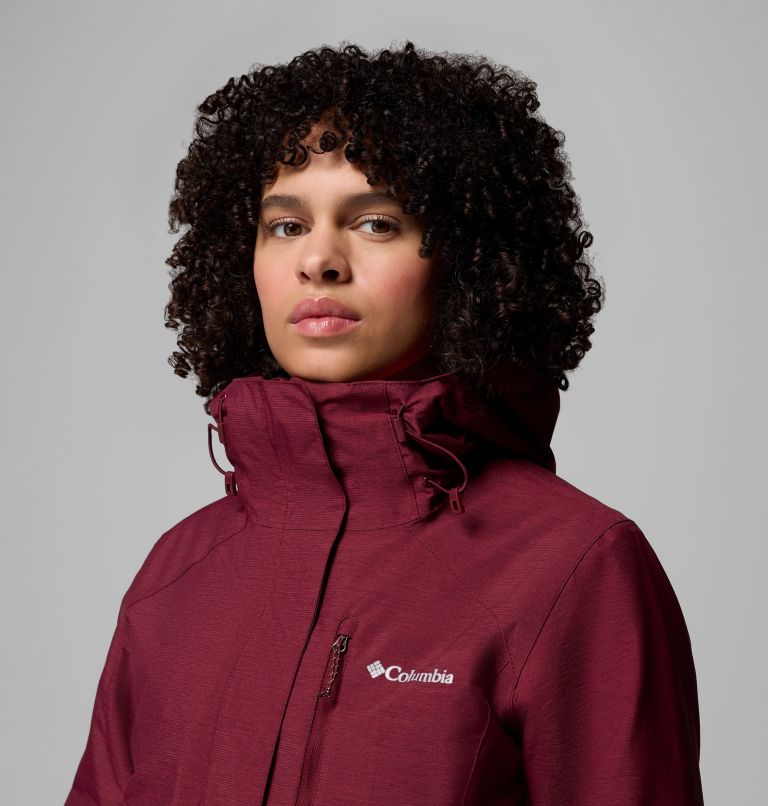 Women's Whirlibird V Interchange Jacket, Color: Rich Wine Cross Dye, image 11