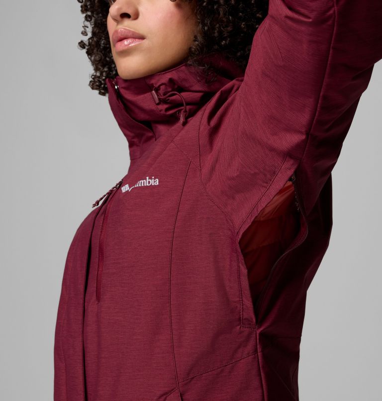 Women's Whirlibird V Interchange Jacket, Color: Rich Wine Cross Dye, image 12