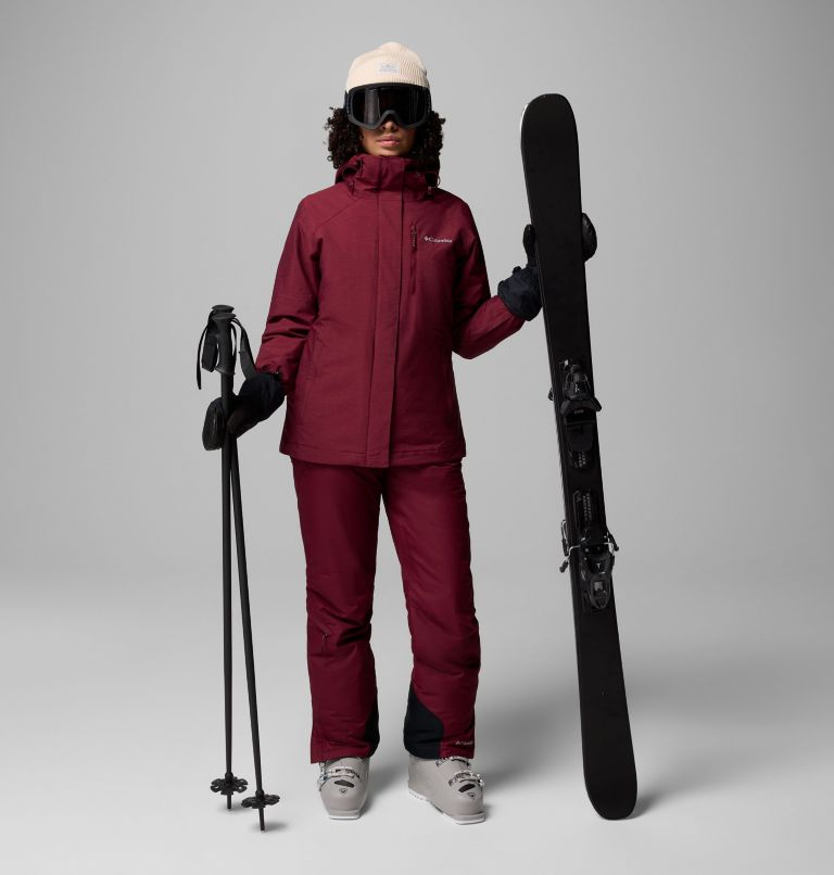 Women's Whirlibird V Interchange Jacket, Color: Rich Wine Cross Dye, image 2
