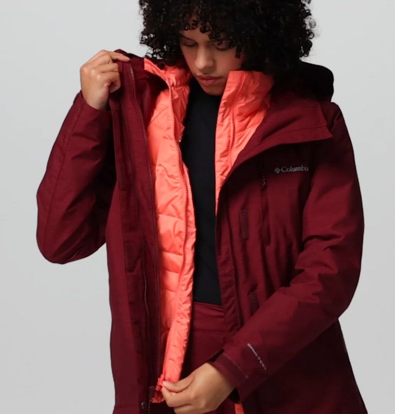Women's Whirlibird V Interchange Jacket, Color: Rich Wine Cross Dye