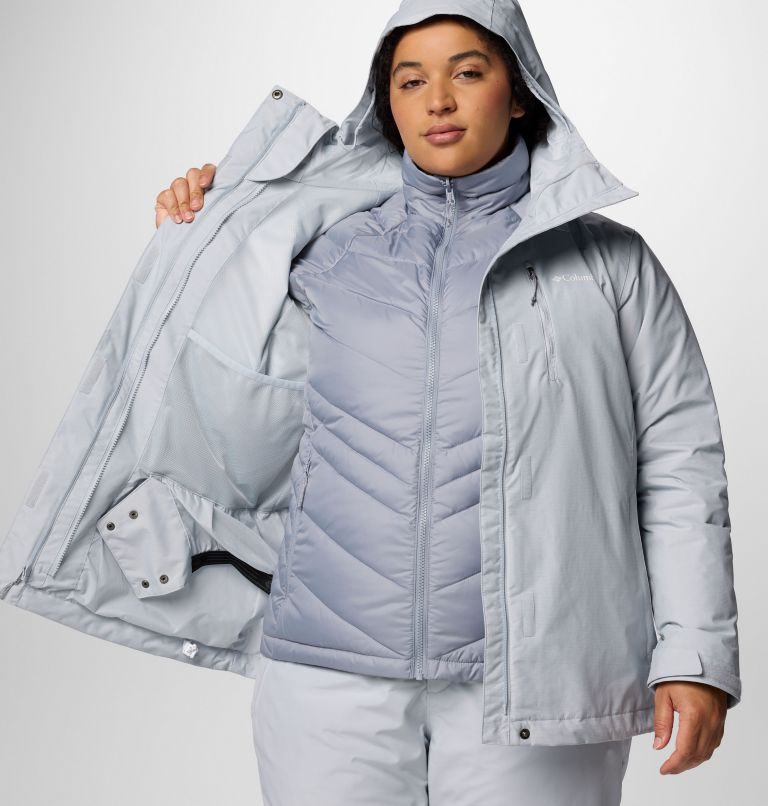 Women's Whirlibird V Interchange Jacket - Plus Size, Color: Cirrus Grey Cross Dye, image 8