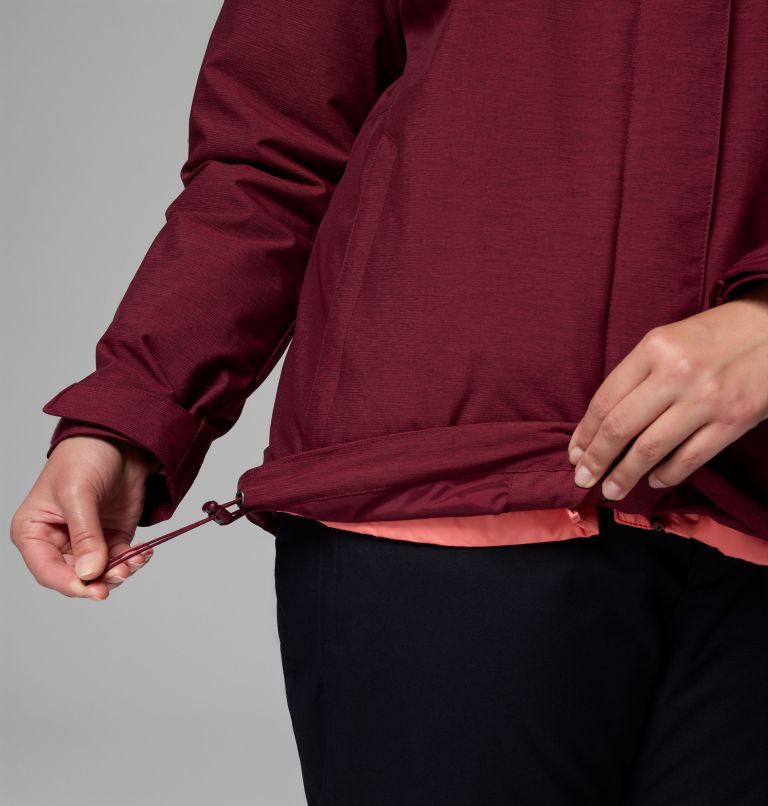 Women's Whirlibird V Interchange Jacket - Plus Size, Color: Rich Wine Cross Dye, image 14