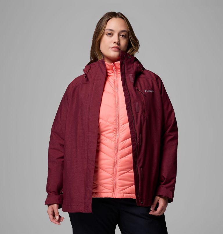 Women's Whirlibird V Interchange Jacket - Plus Size, Color: Rich Wine Cross Dye, image 5