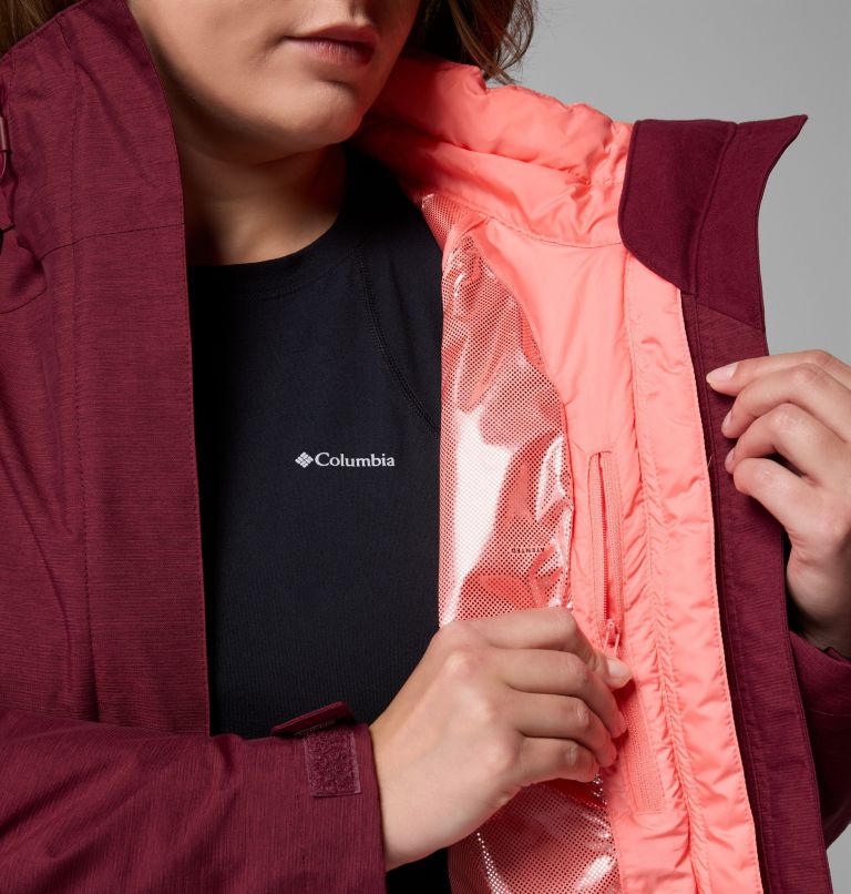 Women's Whirlibird V Interchange Jacket - Plus Size, Color: Rich Wine Cross Dye, image 7