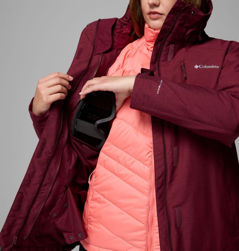 Women's Whirlibird V Interchange Jacket - Plus Size, Color: Rich Wine Cross Dye, image 8