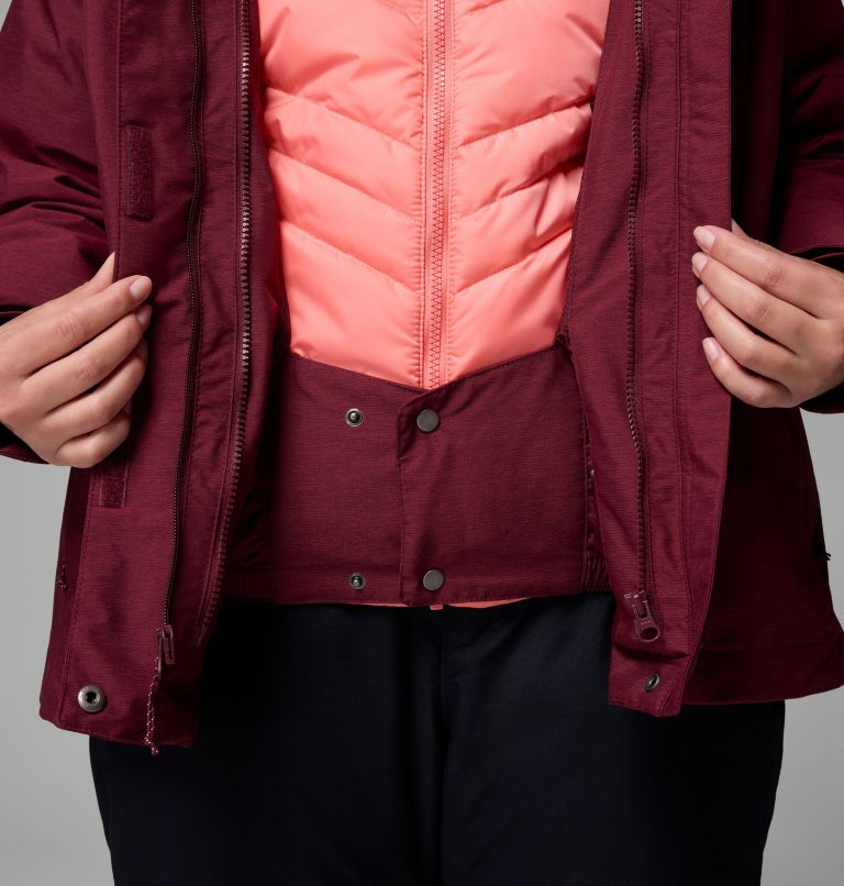 Women's Whirlibird V Interchange Jacket - Plus Size, Color: Rich Wine Cross Dye, image 9