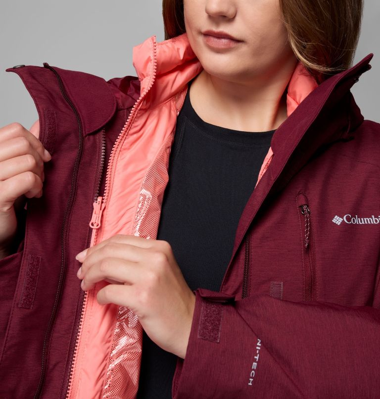 Women's Whirlibird V Interchange Jacket - Plus Size, Color: Rich Wine Cross Dye, image 10