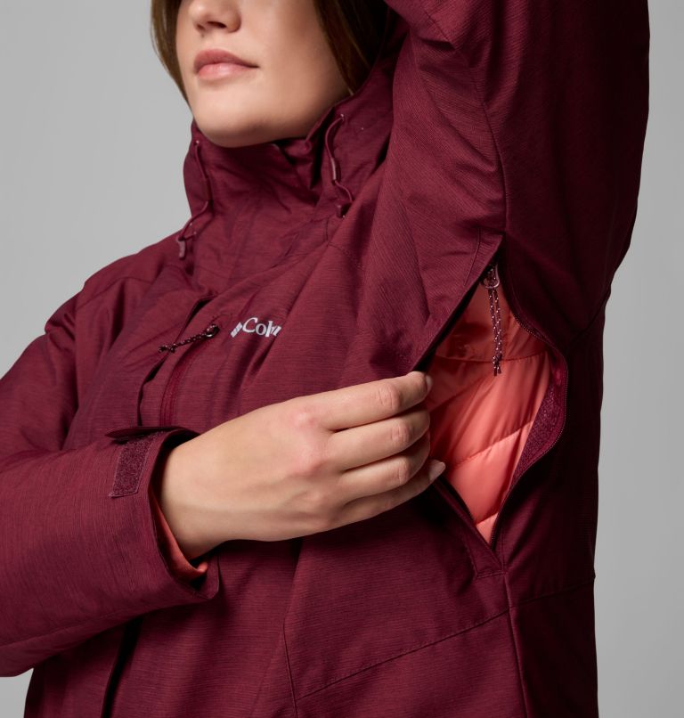 Women's Whirlibird V Interchange Jacket - Plus Size, Color: Rich Wine Cross Dye, image 12