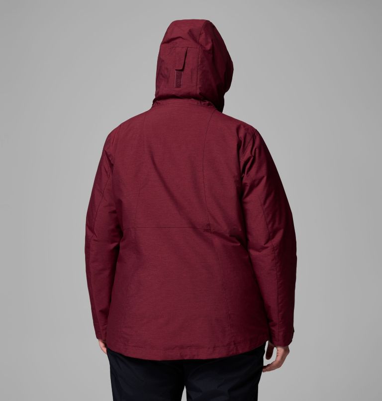 Women's Whirlibird V Interchange Jacket - Plus Size, Color: Rich Wine Cross Dye, image 3