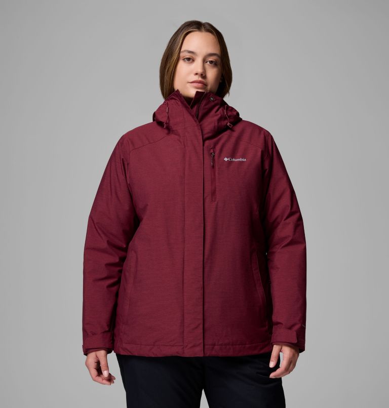Women's Whirlibird V Interchange Jacket - Plus Size, Color: Rich Wine Cross Dye, image 1