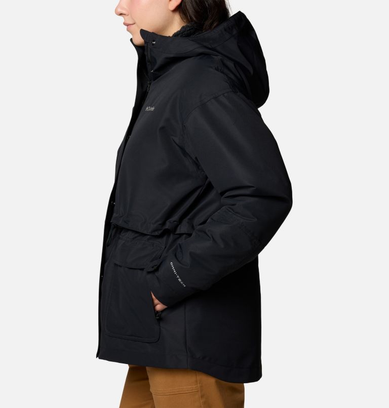 Women's Drop Ridge II 3-in-1 Waterproof Jacket, Color: Black, image 3