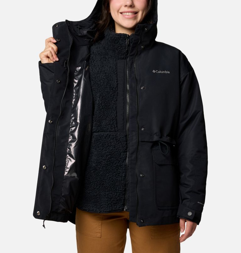 Women's Drop Ridge II 3-in-1 Waterproof Jacket, Color: Black, image 5