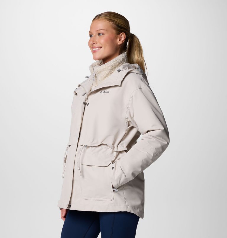 Women's Drop Ridge II 3-in-1 Waterproof Jacket, Color: Dark Stone, image 3