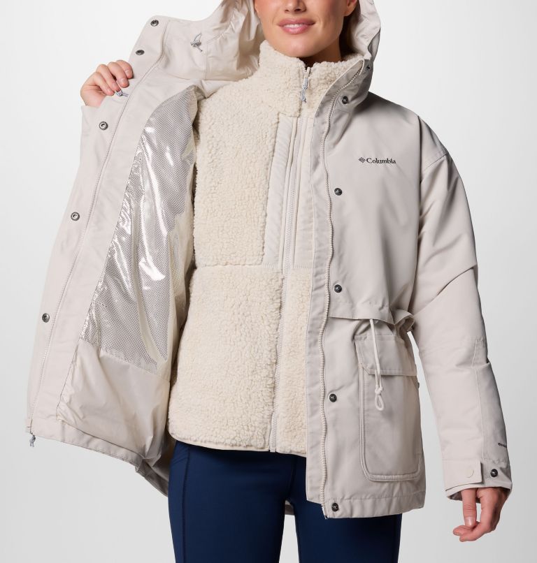 Women's Drop Ridge II 3-in-1 Waterproof Jacket, Color: Dark Stone, image 6