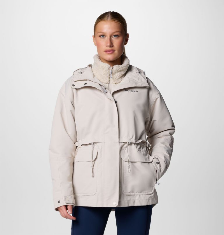 Women's Drop Ridge II 3-in-1 Waterproof Jacket, Color: Dark Stone, image 1