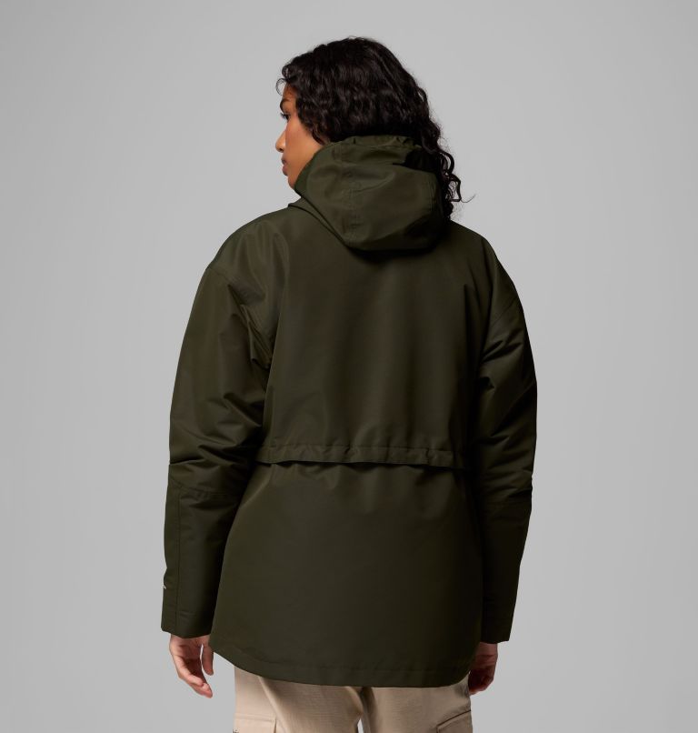 Women's Drop Ridge II 3-in-1 Waterproof Jacket, Color: Greenscape, image 3
