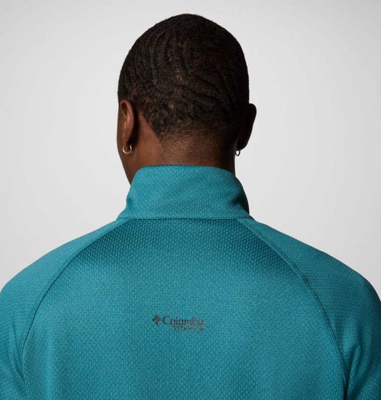 Men's Triple Canyon Grid Fleece II Full Zip Jacket, Color: River Blue, Black, image 7