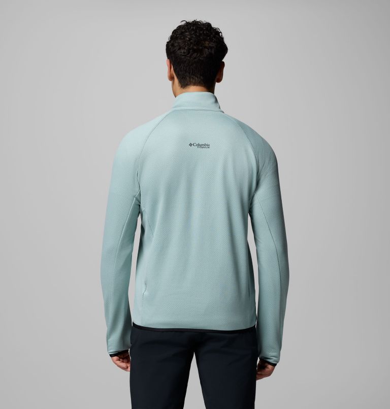 Men's Triple Canyon Grid Fleece II Full Zip Jacket, Color: Crushed Blue, Black, image 3
