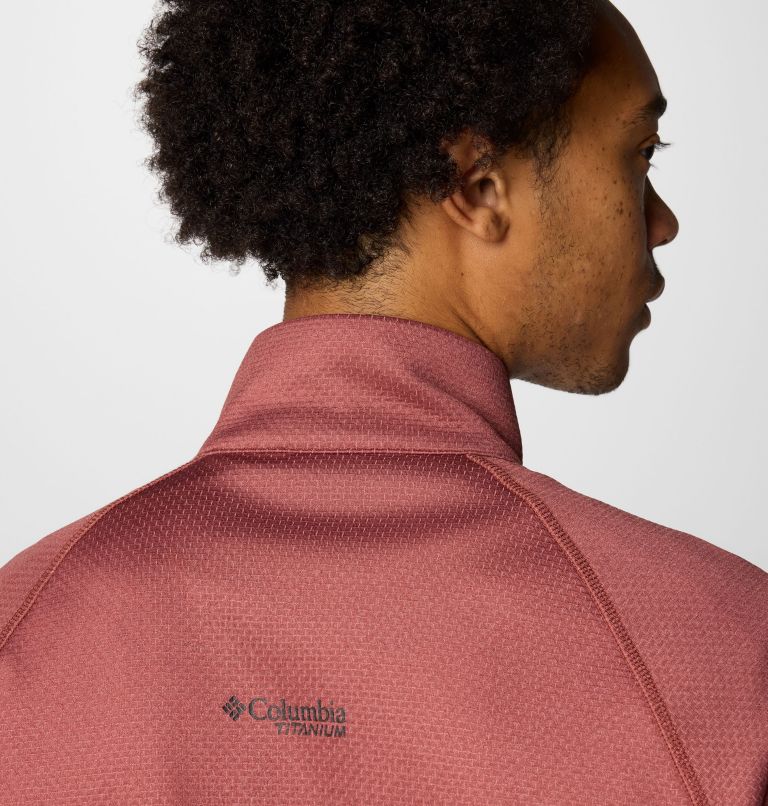 Men's Triple Canyon Grid Fleece II Full Zip Jacket, Color: Spice Heather, Spicy, image 8