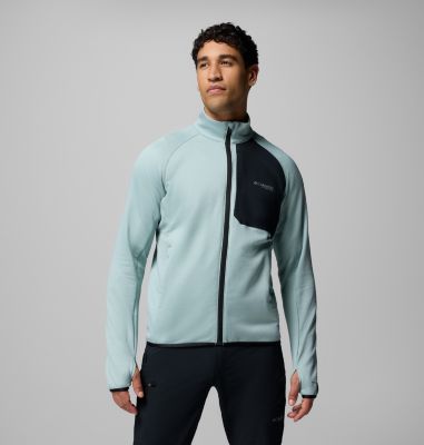 Veste II Technique en Polaire à Quadrillage Triple Canyon II Homme, Color: Crushed Blue, Black, image 1