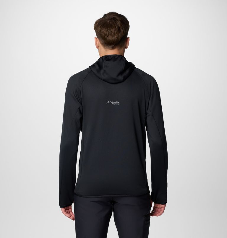 Men's Triple Canyon Grid II Fleece Hooded Full Zip Jacket, Color: Black, image 2