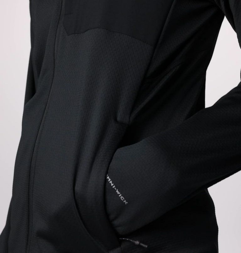 Men's Triple Canyon Grid II Fleece Hooded Full Zip Jacket, Color: Black