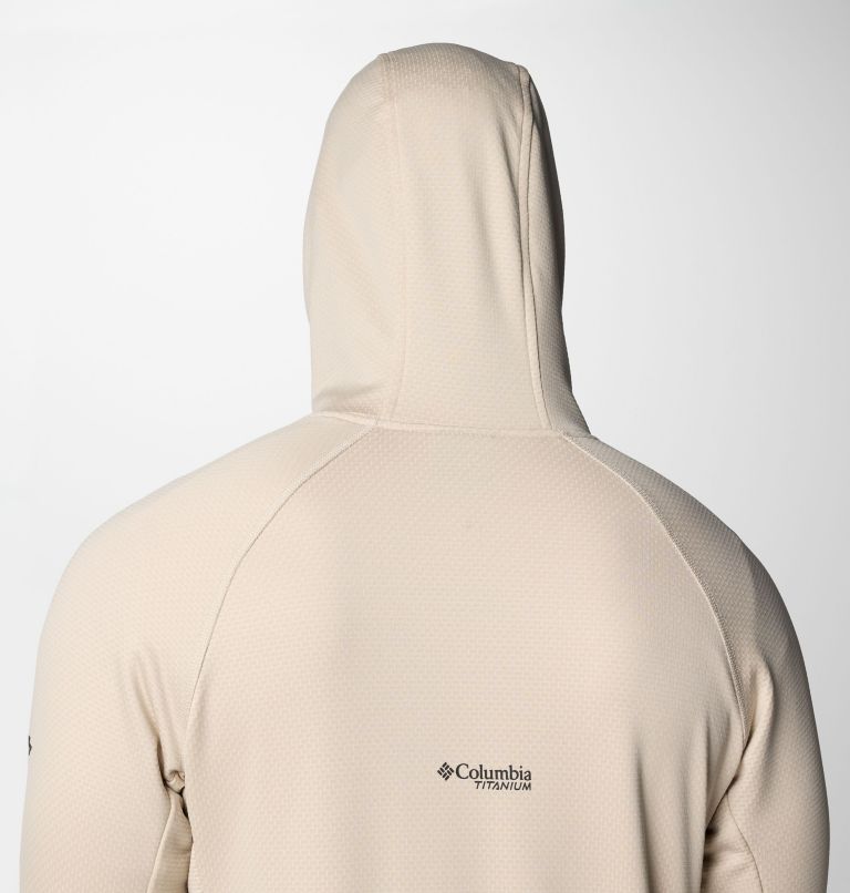 Men's Triple Canyon Grid II Fleece Hooded Full Zip Jacket, Color: Dark Stone Heather, Black, image 9