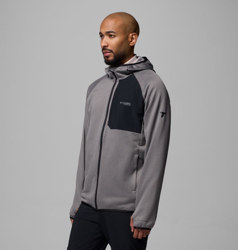 Chaqueta de forro polar con capucha Triple Canyon II para hombre | 023 | M, Color: City Grey, Black, image 4