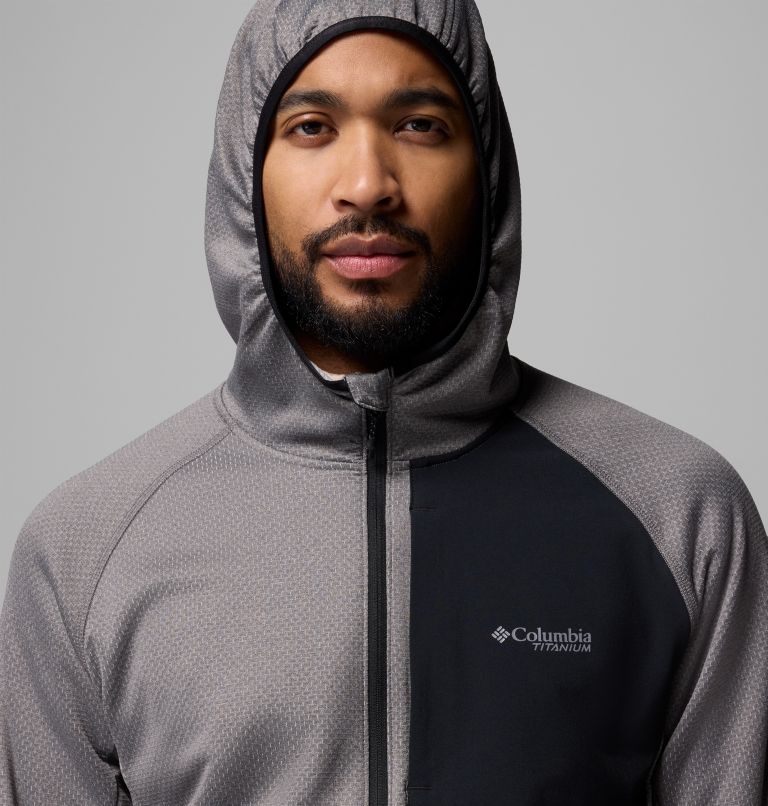 Chaqueta de forro polar con capucha Triple Canyon II para hombre | 023 | M, Color: City Grey, Black, image 6