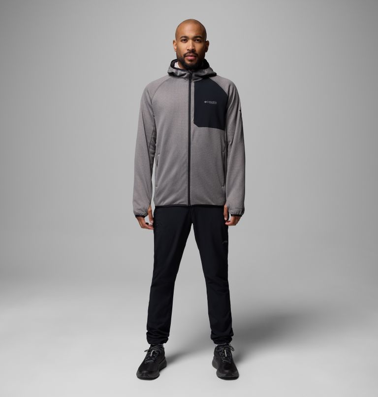 Chaqueta de forro polar con capucha Triple Canyon II para hombre | 023 | M, Color: City Grey, Black, image 2
