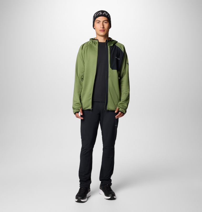 Men's Triple Canyon II Hooded Fleece Jacket, Color: Canteen, Black, image 3