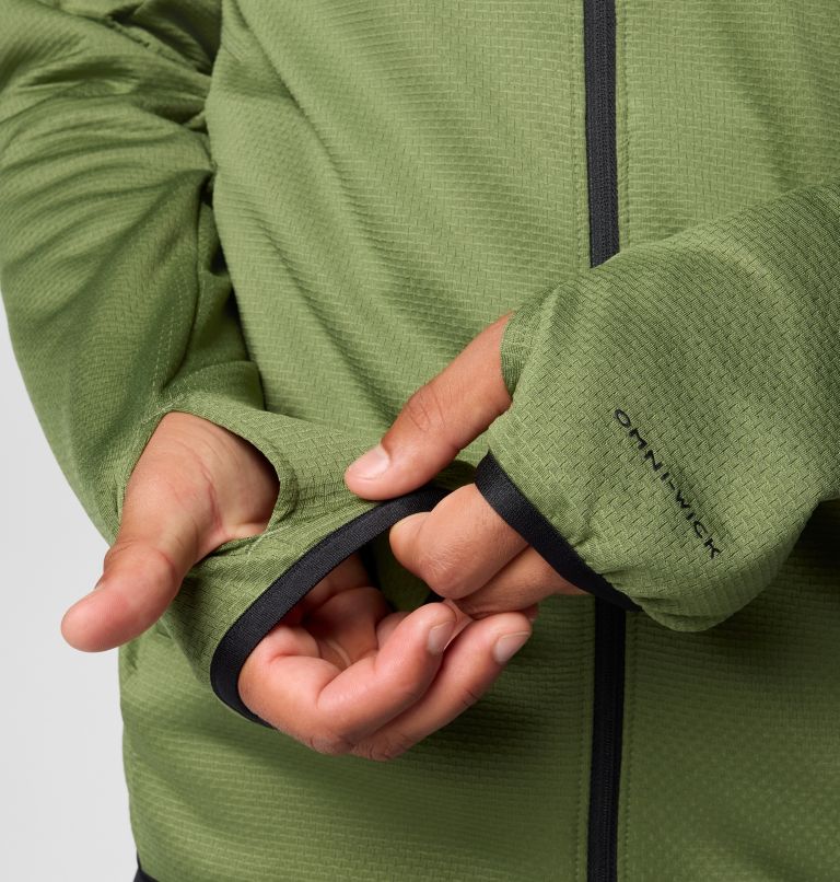 Men's Triple Canyon II Hooded Fleece Jacket, Color: Canteen, Black, image 8