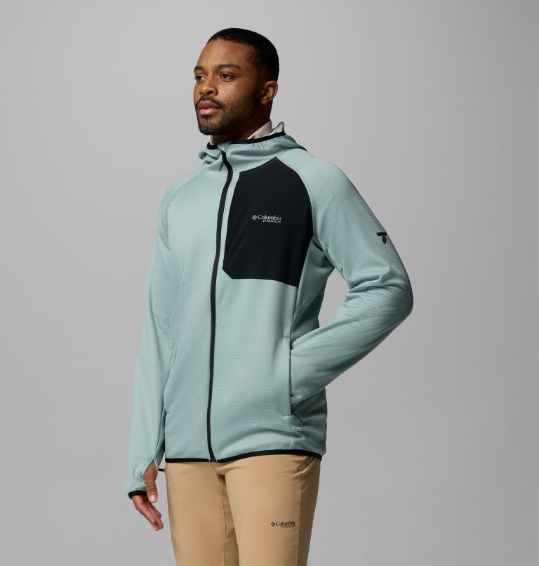 Chaqueta de forro polar con capucha Triple Canyon II para hombre | 461 | S, Color: Crushed Blue, Black, image 4