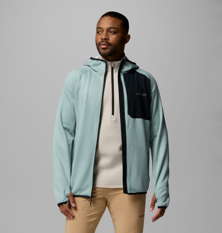 Chaqueta de forro polar con capucha Triple Canyon II para hombre | 461 | S, Color: Crushed Blue, Black, image 5
