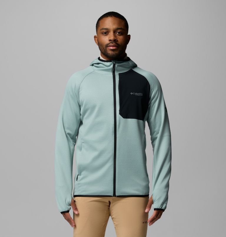 Chaqueta de forro polar con capucha Triple Canyon II para hombre | 461 | S, Color: Crushed Blue, Black, image 1