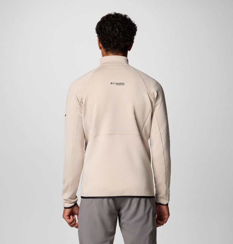 Men's Crystal Leaf Omni-Heat Helix Half Zip Pullover, Color: Dark Stone, Black, image 2