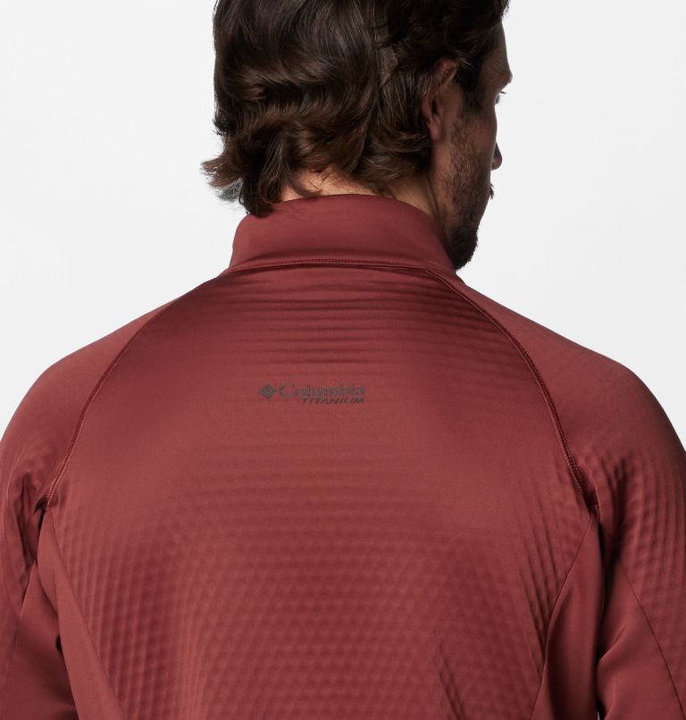 Men's Crystal Leaf Omni-Heat Helix Half Zip Pullover, Color: Spice, image 6