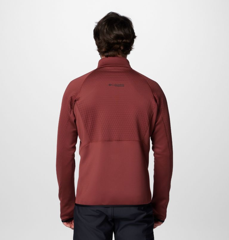 Men's Crystal Leaf Omni-Heat Helix Half Zip Pullover, Color: Spice, image 2