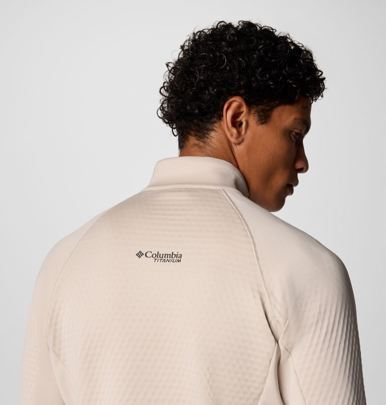 Forro polar técnico con media cremallera Crystal Leaf Omni-Heat Helix para hombre, Color: Dark Stone, Black, image 6