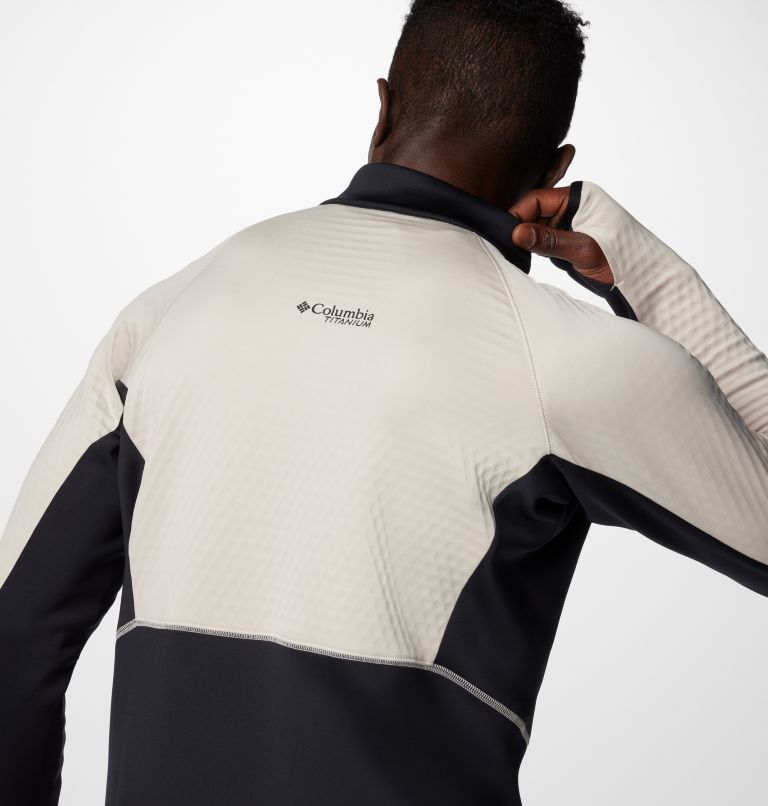 Forro polar técnico con media cremallera Crystal Leaf Omni-Heat Helix para hombre, Color: Dark Stone, Black, image 9