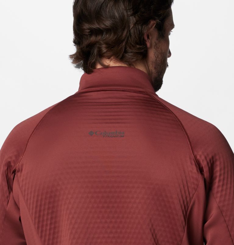 Forro polar técnico con media cremallera Crystal Leaf Omni-Heat Helix para hombre, Color: Spice, image 6