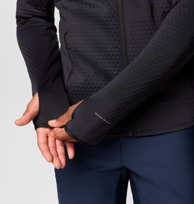 Men's Crystal Leaf Omni-Heat Helix Full Zip Jacket, Color: Black, image 6